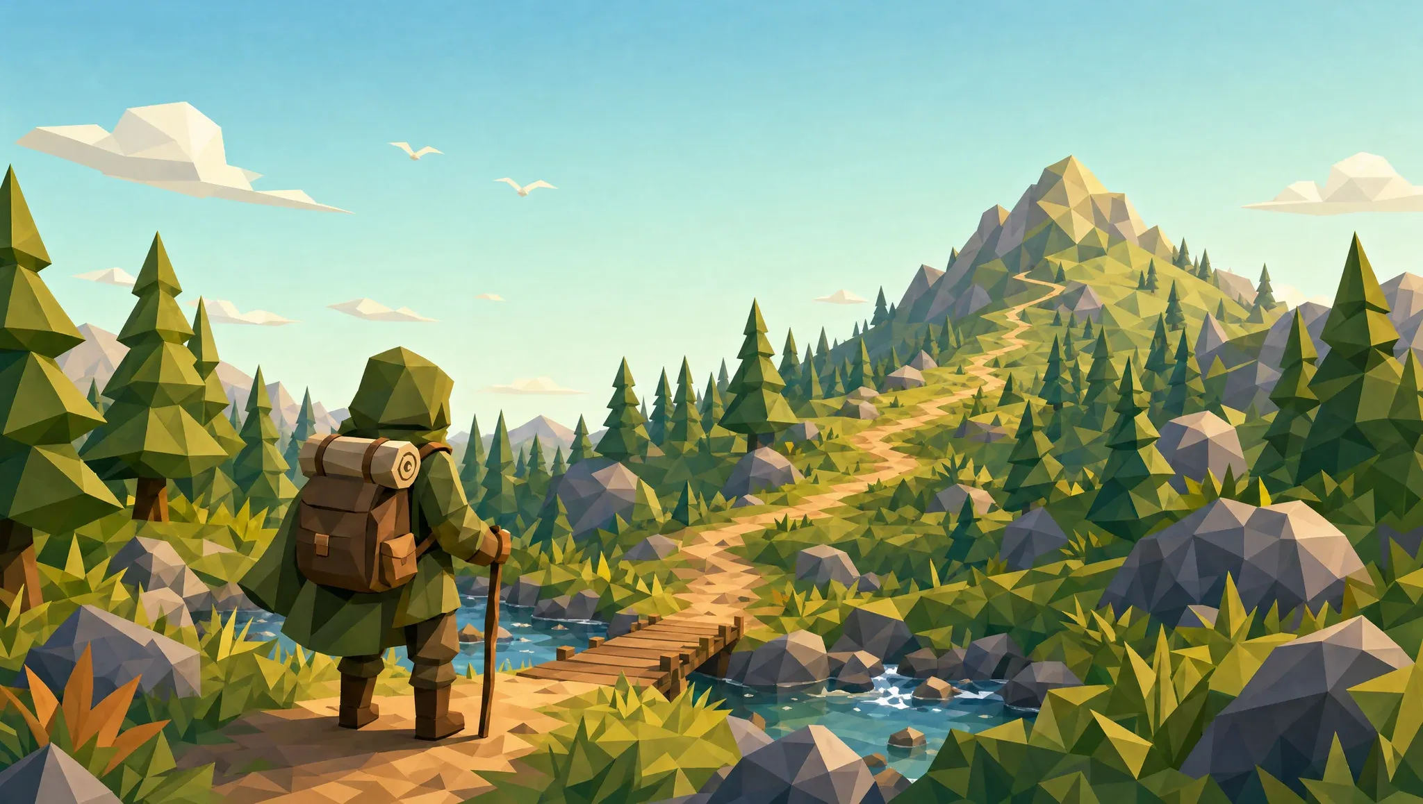 Survive: low-poly scene from the Respec journey